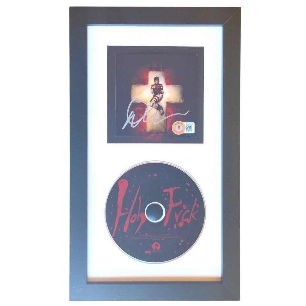 Demi Lovato Signed Holy Fvck Framed CD Display Beckett Cert BAS Autograph Album